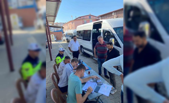 Karacasu’da okul servislerine ’güvenlik’ denetimi