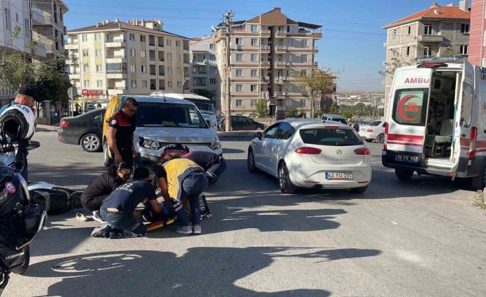 Karaman’da kargo aracıyla çarpışan elektrikli bisikletin sürücüsü yaralandı