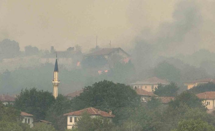 Kastamonu’daki orman yangını köye ulaştı
