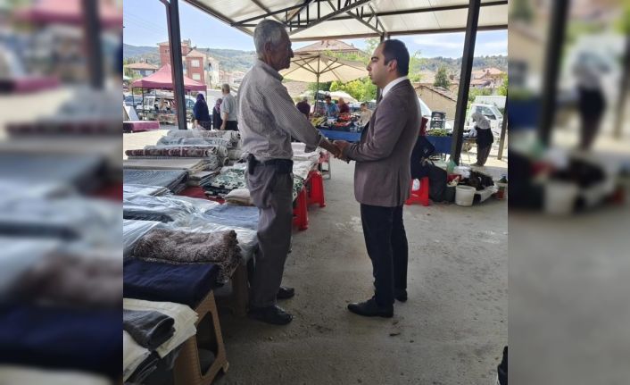 Kaymakam Uçar halk pazarı esnafı ile bir araya geldi