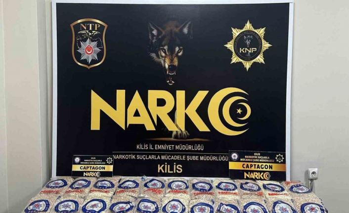 Kilis’te 215 bin adet uyuşturucu hap ele geçirildi: 1 tutuklama