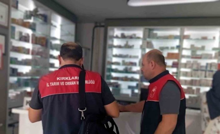 Kırklareli’nde eczanelere denetim