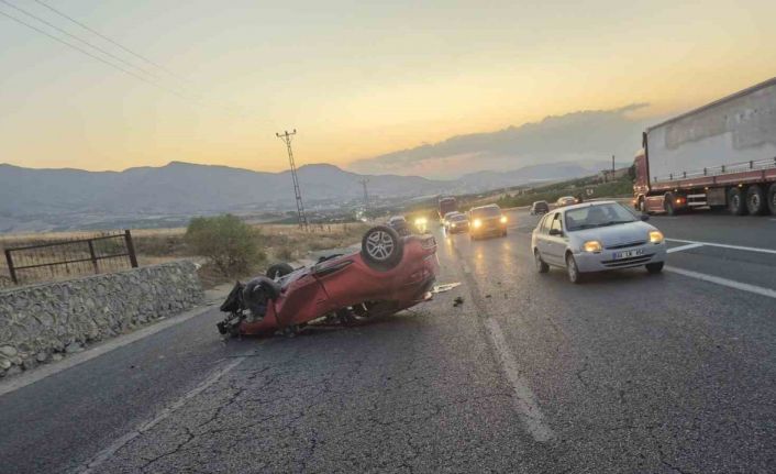 Kontrolden çıkan otomobil devrildi: 1 yaralı