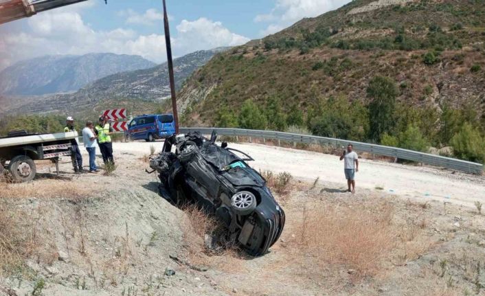 Konya-Antalya yolunda feci kaza: 1 ölü, 1 yaralı