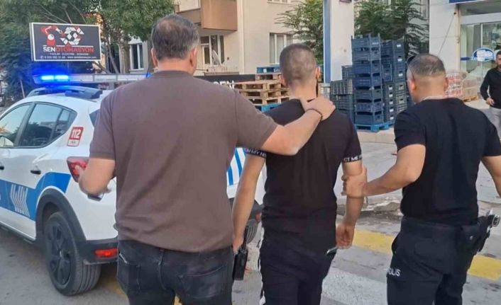 Köpeği çalmak isteyen şüpheli ile polis kovalamacası kamerada