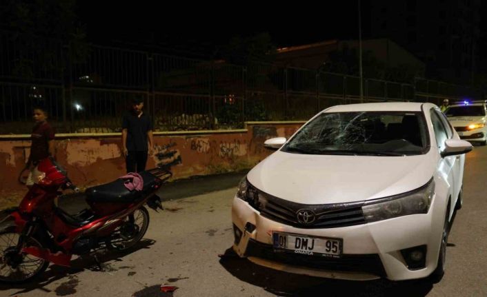Kozan’da motosiklet ile otomobil çarpıştı: 2 yaralı