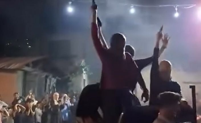 Magandalar düğünde tehlike saçtı