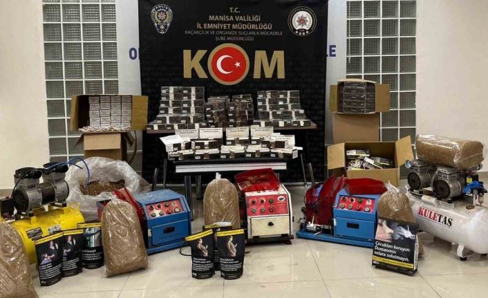 Manisa’da kaçak tütün operasyonu: 9 gözaltı
