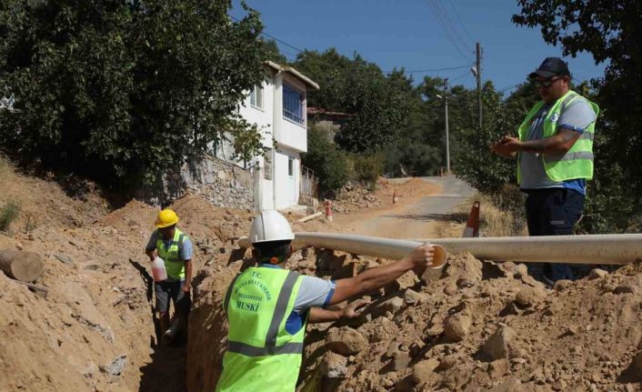 Menteşe Derinkuyu’da içme suyu şebeke hattı yenileniyor