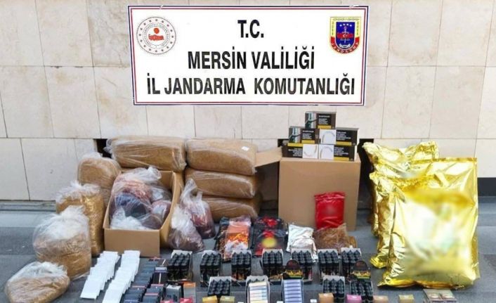 Mersin’de kaçak makaron operasyonu
