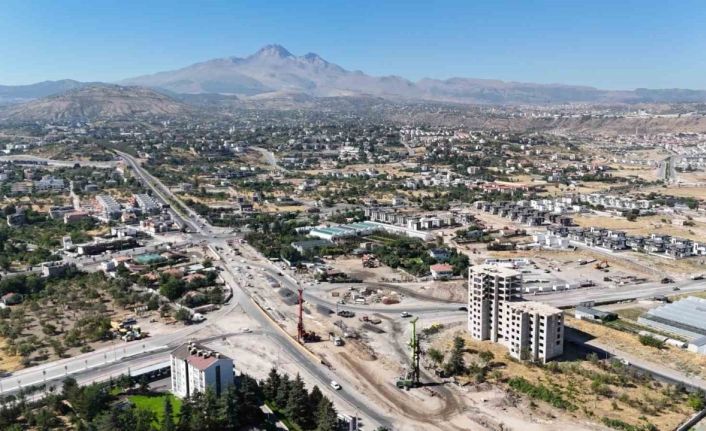 Meteoroloji katlı kavşağı çalışmaları sürüyor