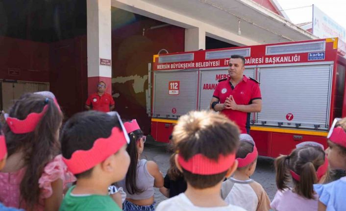 Minikler yangın güvenliğiyle ilgili bilinçlendi