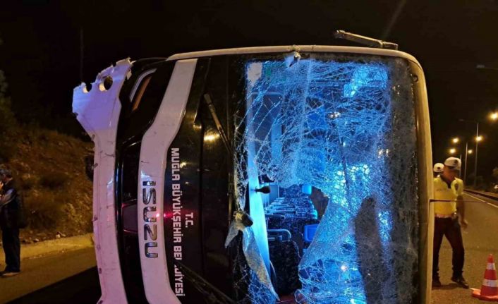 Muğla’da havalimanı otobüsü kaza yaptı: 5 yaralı