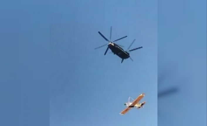 Muğla’da kaza kırıma uğrayan uçak askeri helikopter ile kaldırıldı