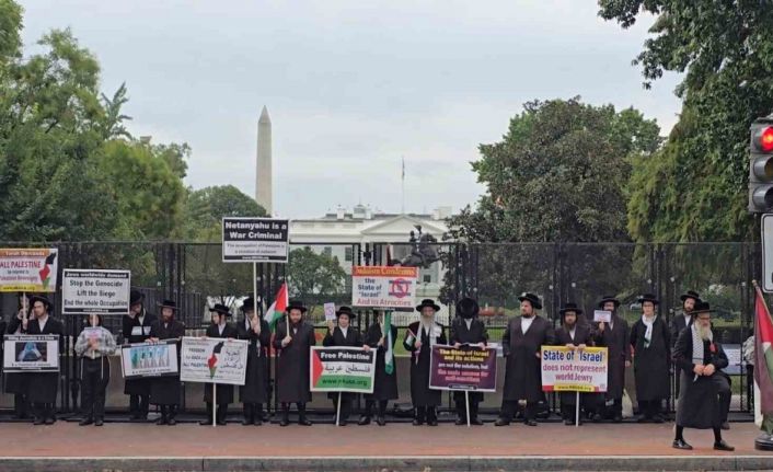 Netanyahu, Beyaz Saray önünde protesto edildi