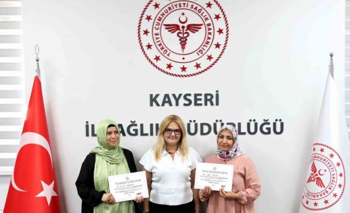 Obeziteyle mücadelede başarılı aile hekimlerine teşekkür belgesi