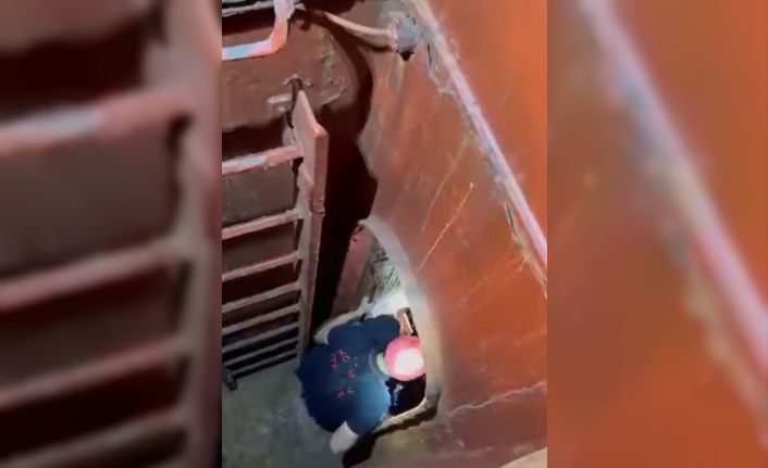 Safiport Limanı’nda geminin ambarına düşen işçi yaralandı