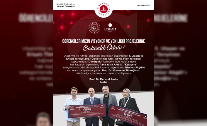 Samsun Üniversitesi’nden art arda gelen başarılar