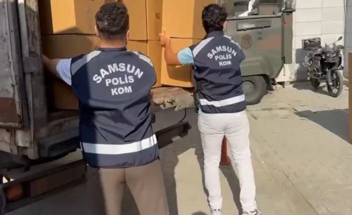 Samsun’da 3 milyon 780 bin kaçak makaron ele geçirildi