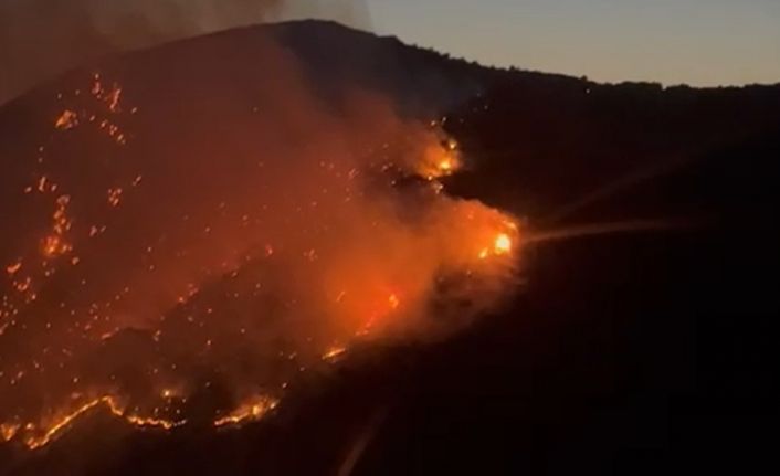Söke’deki yangını söndürme çalışmaları sürüyor