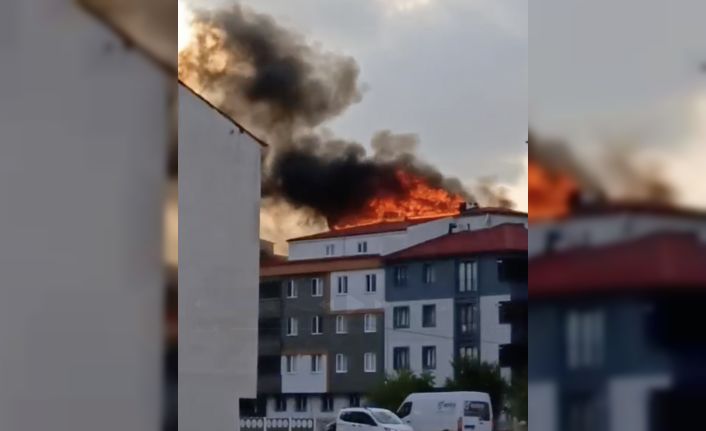 Tekirdağ’da çatı katında yangın