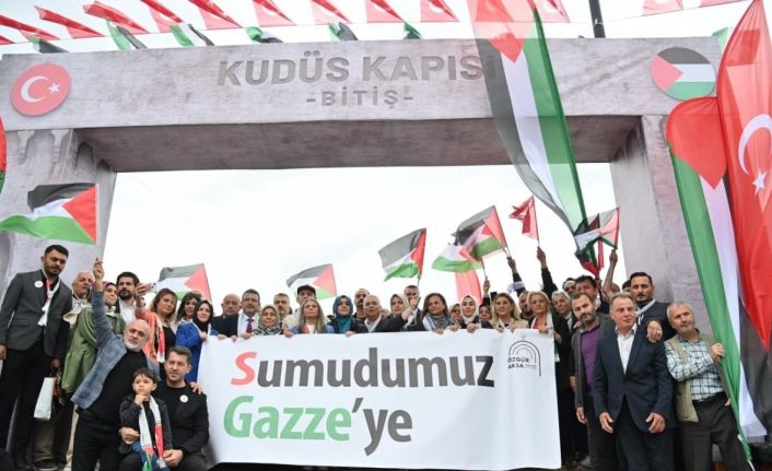 Trabzon Gazze için yürüdü, binlerce kişi tek yürek oldu