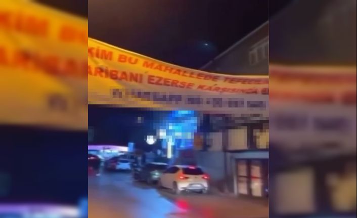 Ümraniye’de illegal pankart asan 6 kişi yakalandı