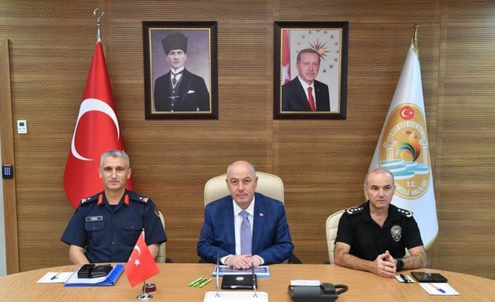 Vali Coşkun, Ağustos ayı asayiş verilerini paylaştı