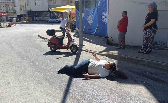 Yola dökülen sıvı madde kaza yaptırdı: 1 yaralı