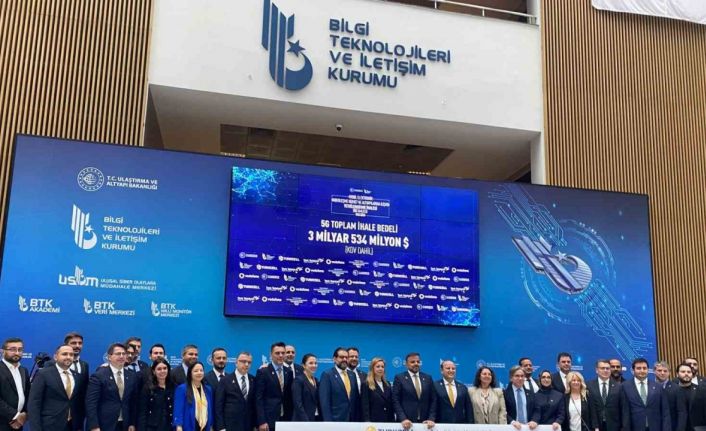 5G Yetkilendirme İhalesi’nde toplam ihale bedeli 3 milyar 534 milyon dolar oldu