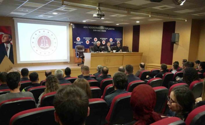 Adli koordinasyon toplantısında adli soruşturmalar süreci konuşuldu
