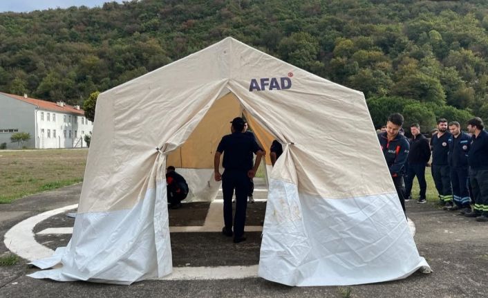 AFAD’dan çadır kurma eğitimi