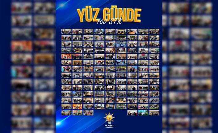 AK Parti Kayseri İl Teşkilatı ‘Yüz Günde 100 STK Ziyareti’ programını tamamladı