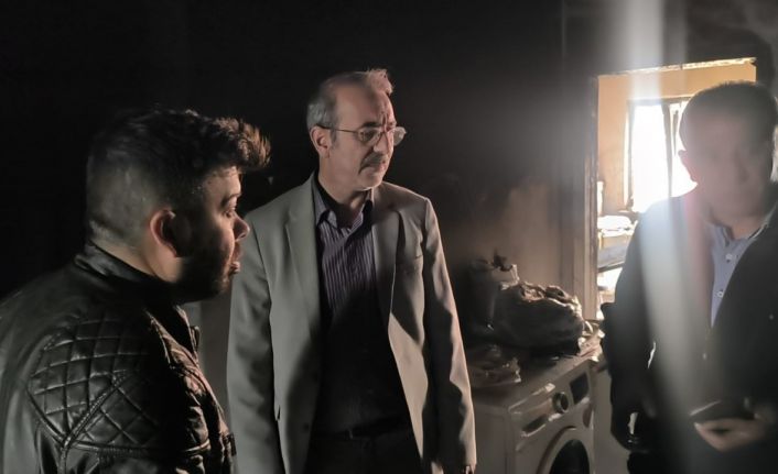 AK Parti’den yangın mağduru aileye destek sözü