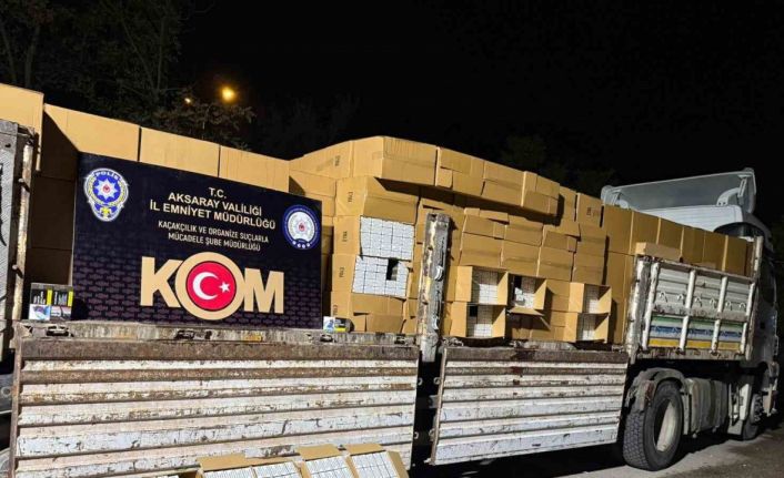 Aksaray’da 26 milyonluk kaçakçılık operasyonu