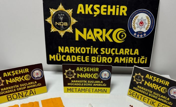 Akşehir’de uyuşturucu tacirlerine operasyon: 1 tutuklama
