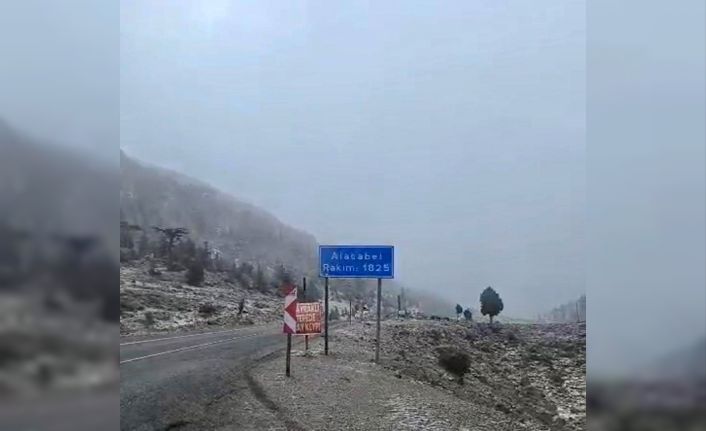 Alacabel’e yılın ilk karı yağdı