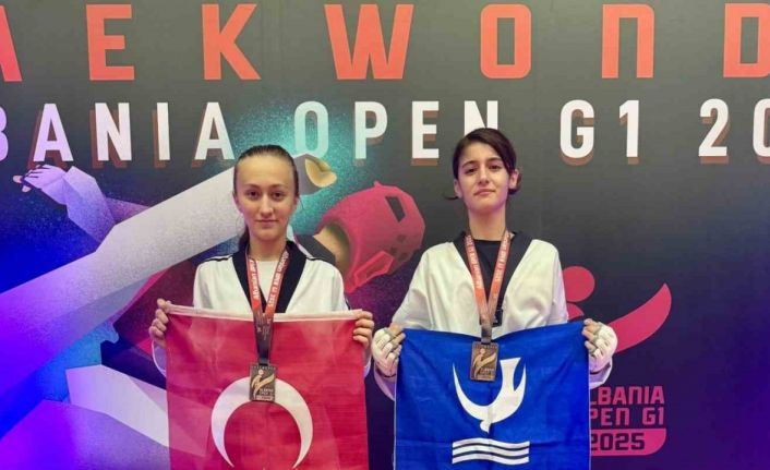 Aliağalı taekwondoculardan iki madalya