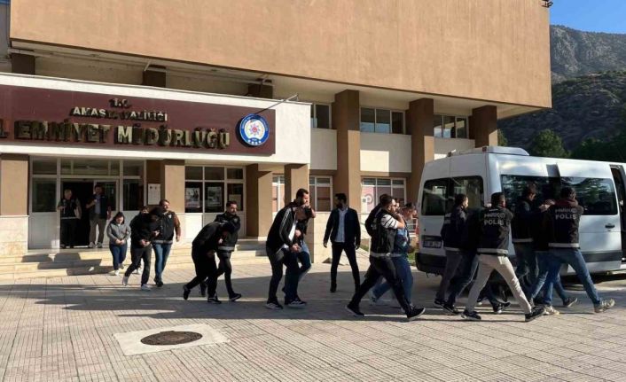 Amasya’da uyuşturucu operasyonu: 9 tutuklama