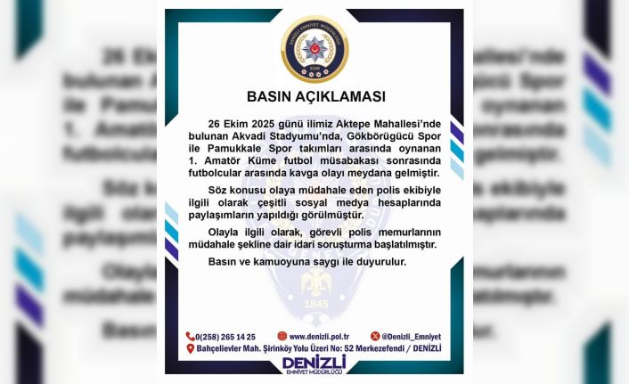 Amatör maçta polisin biber gazlı müdahalesiyle ilgili soruşturma başlatıldı