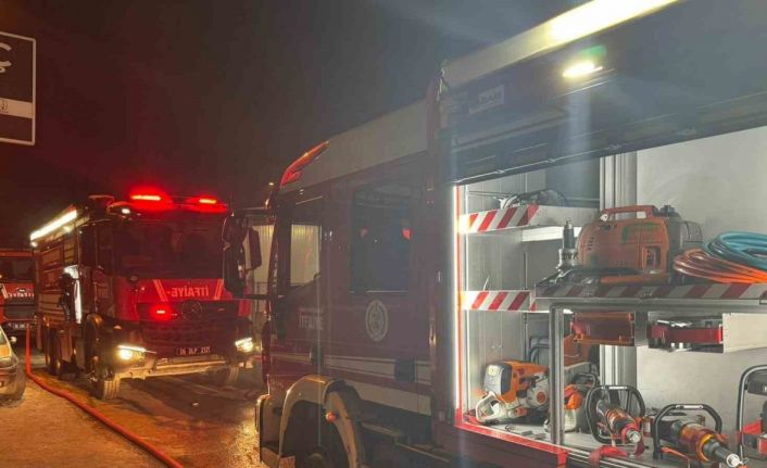 Ankara’da oto tamir dükkanında yangın paniği