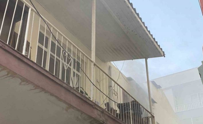 Antalya’da yangın çıkan evdeki muhabbet kuşunu itfaiye kurtardı