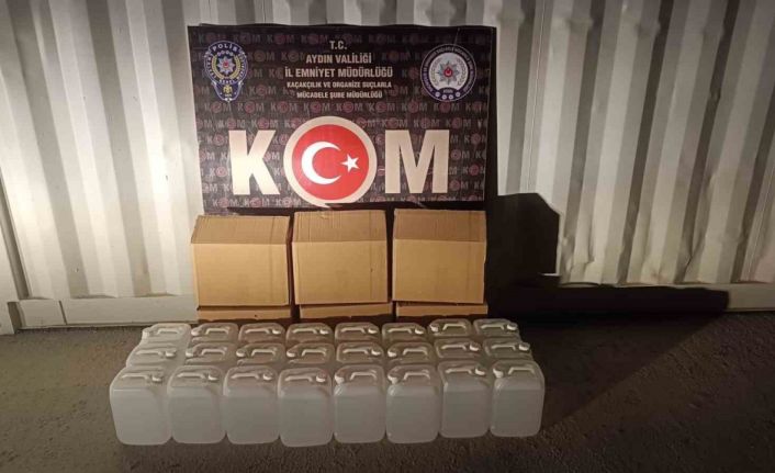 Aydın’da KOM ekipleri 120 litre etil alkol ele geçirdi