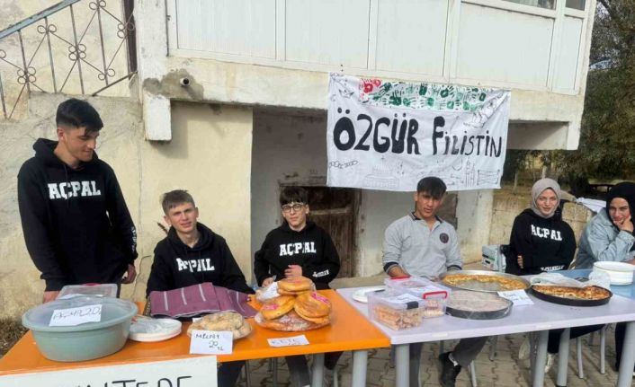 Aydıntepeli öğrencilerden Gazze’ye yardım eli