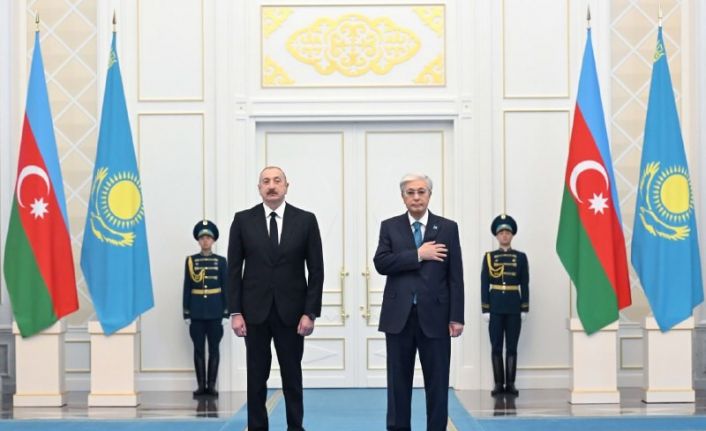 Azerbaycan Cumhurbaşkanı Aliyev, Kazak mevkidaşı Tokayev ile görüştü
