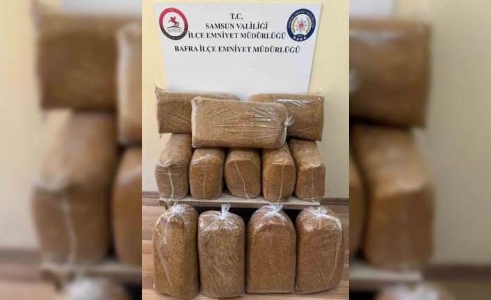 Bafra’da kaçak tütün operasyonu: 60 kilo tütün ele geçirildi