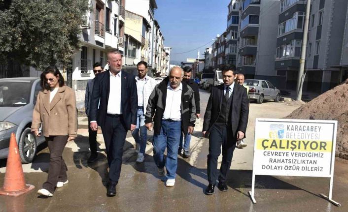 Başkan Karabatı Emirsultan’daki çalışmaları yerinde inceledi