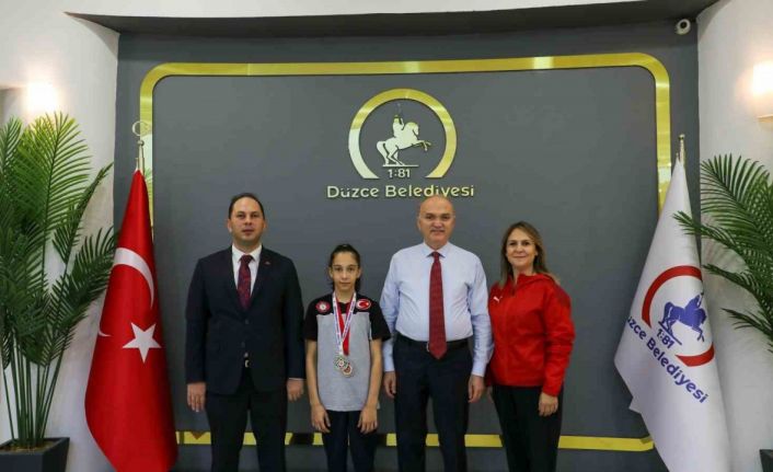 Başkan Özlü, Balkan Şampiyonu Judocu Erva Eren’i ağırladı