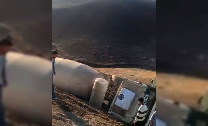 Batman’da beton mikseri şarampole yuvarlandı: 1 yaralı