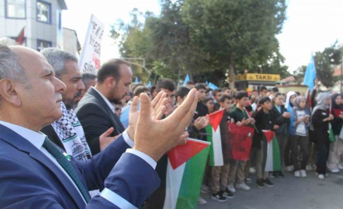 Beyşehir’de öğrenciler "Soykırıma dur" dedi